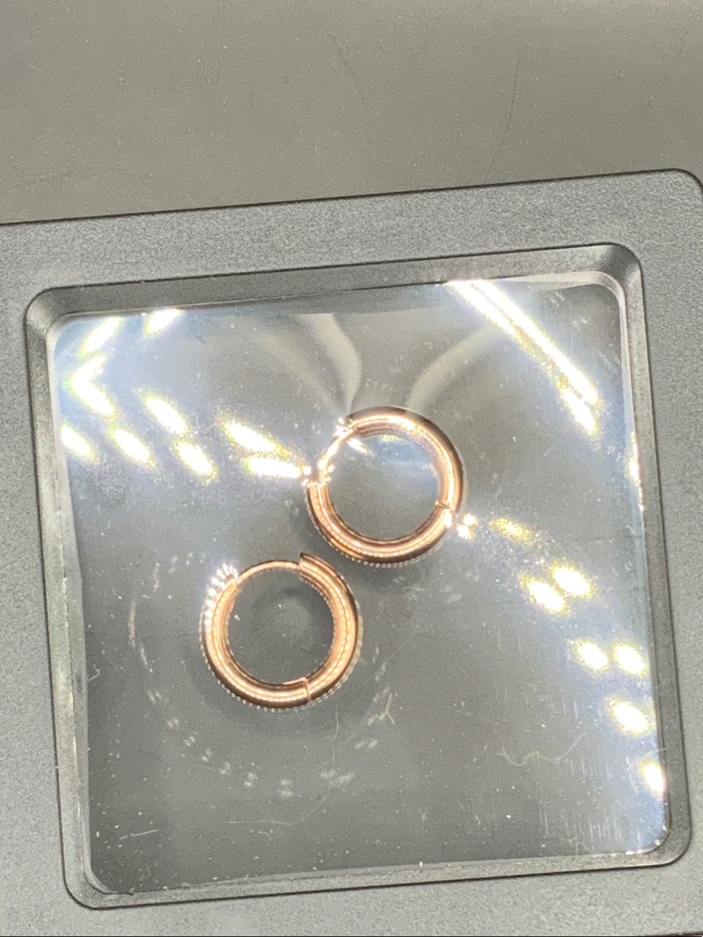 Rose Gold Huggie Hoop Earrings - Women Jewelry